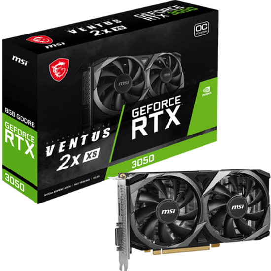 ვიდეო დაფა MSI GEFORCE RTX 3050 VENTUS 2X XS 8G OCiMart.ge