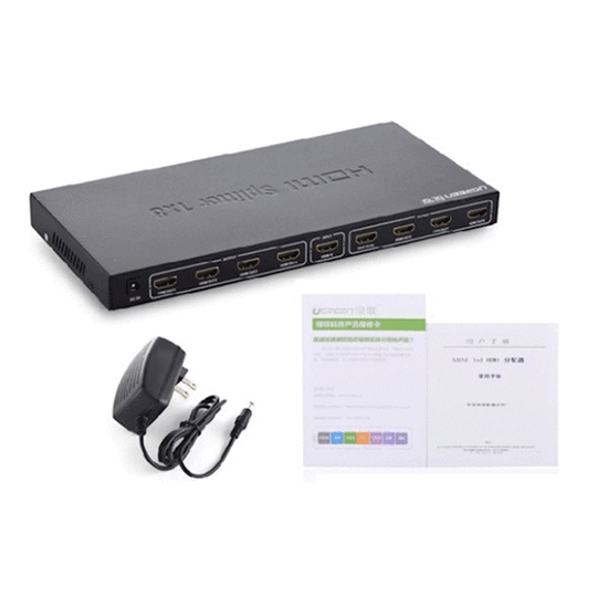 სპლიტერი UGREEN 40203 1x8 HDMI AMPLIFIER BLACKiMart.ge