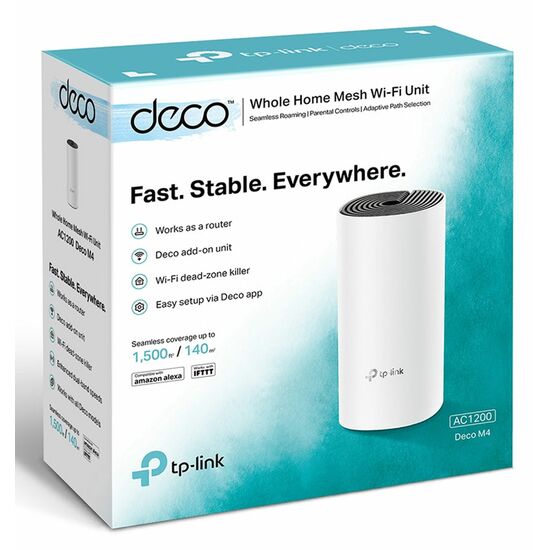 როუტერი TP-LINK DECO M4(1-PACK)  AC1200 WHOLE HOME MESH WI-FI UNITiMart.ge