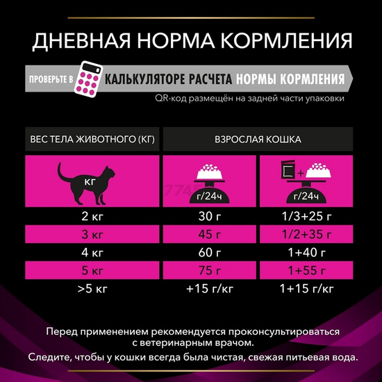 საკვები კატისთვის PRO PLAN PPVD FELINE UR CHICKEN 4X1.5KG (1.5KG)iMart.ge