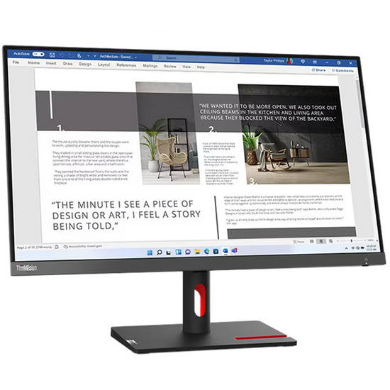 მონიტორი LENOVO THINKVISION S27I-30 63DFKAT4EU (27", 1920 X 1080)iMart.ge