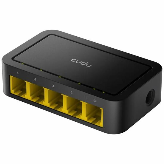 5 პორტიანი სვიჩი 5-PORT 10/100 MBPS DESKTOP SWITCH CUDY FS105DiMart.ge