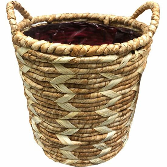 მოწნული ქოთანი MEGA COLLECTIONS ZIGZAG POTATO BASKET WHITE D22H21 (8 ლ)iMart.ge