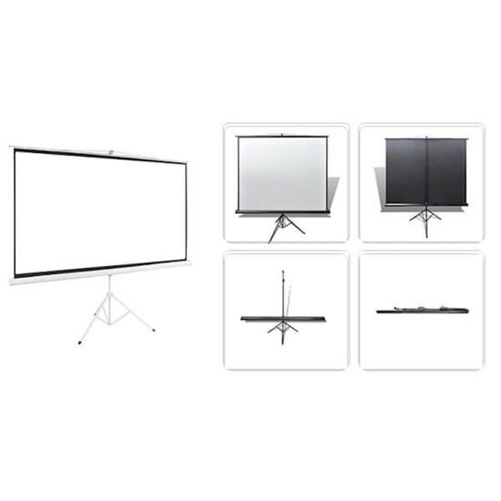 პროექტორის ეკრანი ALLSCREEN TRIPOD PROJECTION SCREEN 200X200CM HD FABRIC CTP-8080 110 inchiMart.ge