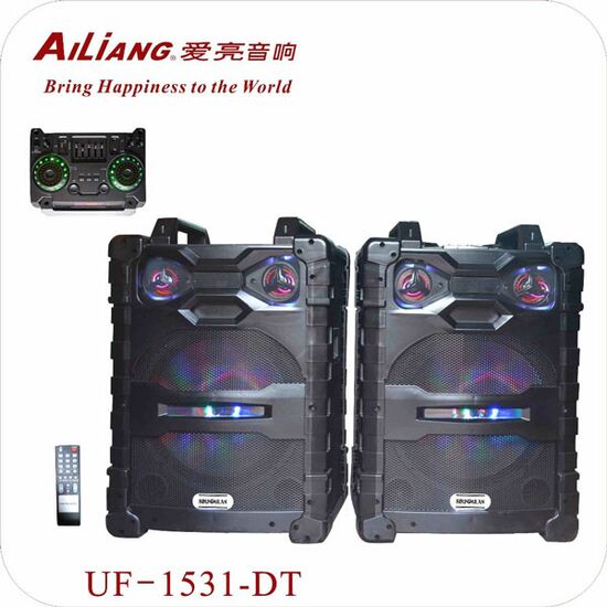 პროფესიონალური აკუსტიკური სისტემა AILIANG UF-1531-DT დენზე (FM,BLUETOOTH,USB,TF)iMart.ge
