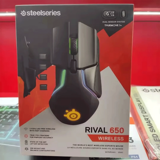 უსადენო მაუსი STEELSERIES RIVAL 650 WL BLACK (62456_SS)iMart.ge