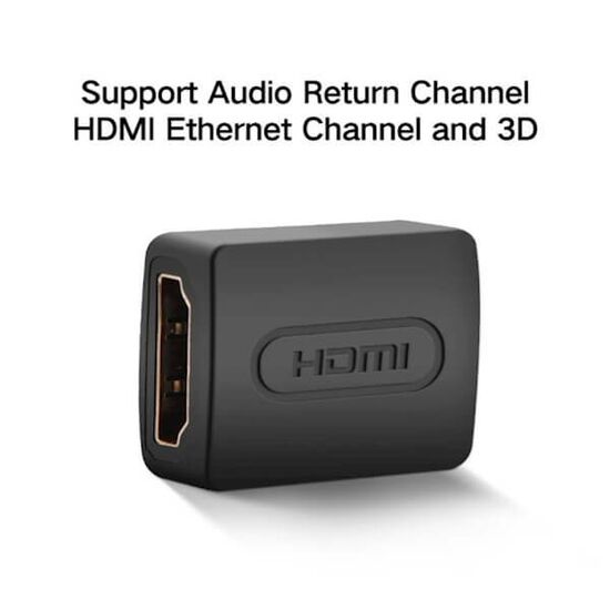 ადაპტერი UGREEN 20107 HDMI FEMALE TO FEMALE ADAPTER (BLACK)iMart.ge