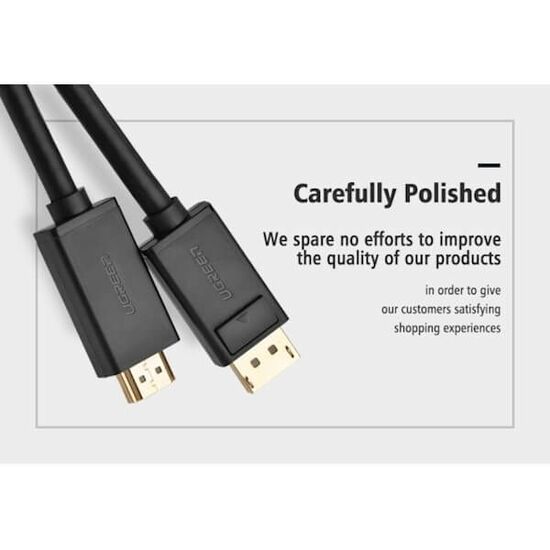 DP კაბელი UGREEN DP101 (10202) DP TO HDMI MALE CABLE 2MiMart.ge