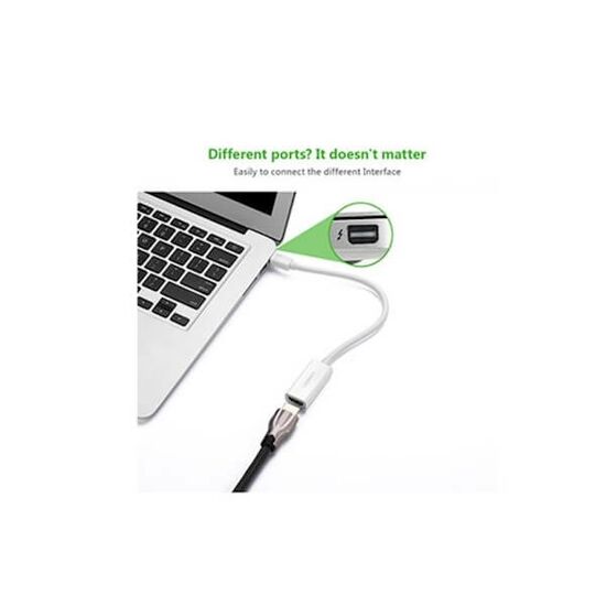 ადაპტერი UGREEN MD112 (10460) Mini DisplayPort to HDMI Adapter Mini DP Thunderbolt 2 HDMI Cable Converter for MacBook Air 13 Surface Pro 4 thunderbolt (White)iMart.ge