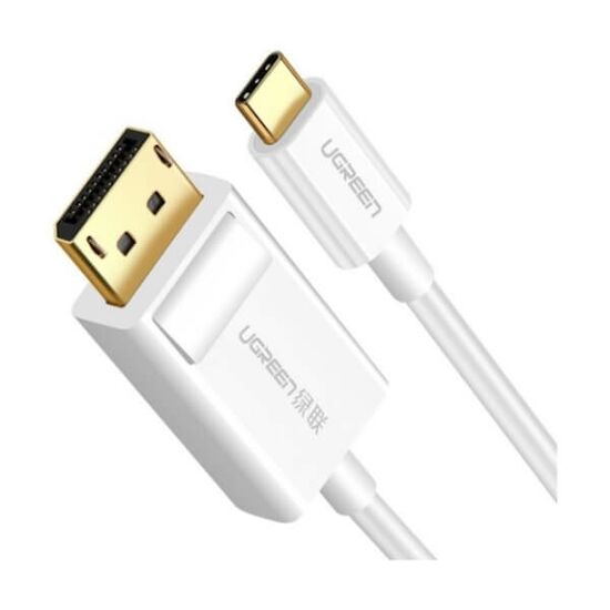 USB კაბელი UGREEN MM139 (40420) USB Type C to DP Cable 1.5m (White)iMart.ge