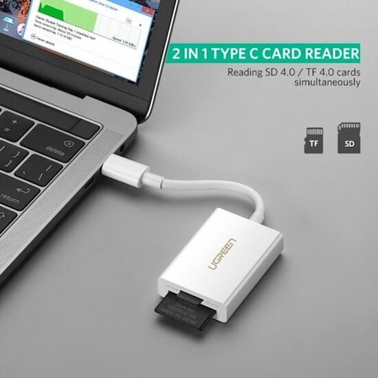 ბარათის წამკითხველი UGREEN US235 (40864) USB Type-C SD/TF Card Reader (4.0)iMart.ge