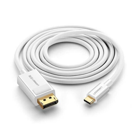 USB კაბელი UGREEN MM139 (40420) USB Type C to DP Cable 1.5m (White)iMart.ge