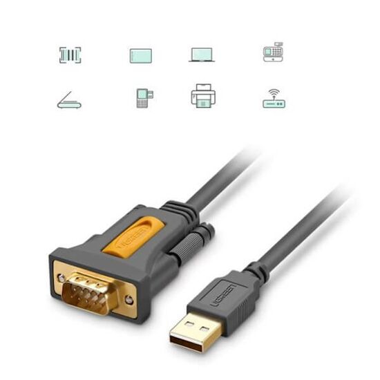ადაპტერი UGREEN CR104 (20222) USB TO DB9 RS232 ADAPTER CABLE 2miMart.ge