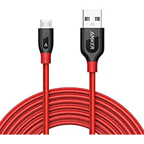 USB კაბელი ANKER POWERLINE + LIGHTNING 10ft RED A8123H91iMart.ge
