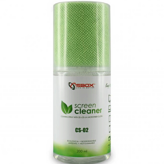 ეკრანის საწმენდი SBOX SCREEN CLEANER CS-02 200 ml GREENiMart.ge