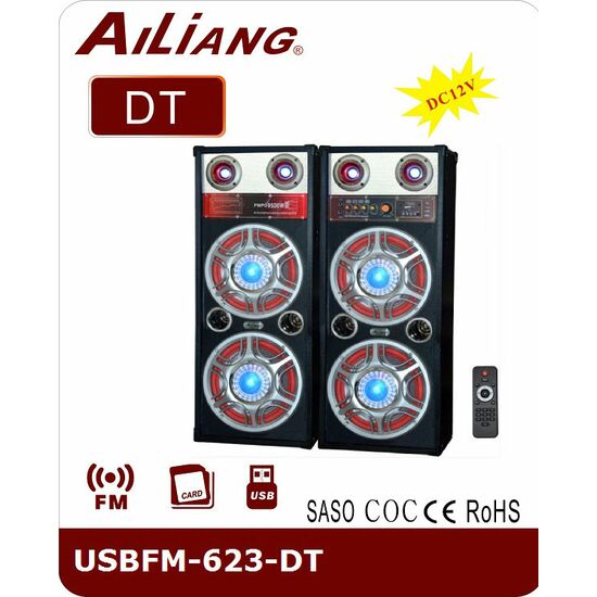 პროფესიონალური ვერტიკალური აკუსტიკური სისტემა AILIANG USBFM-623-DT დენზე (FM,BLUETOOTH,USB,TF)iMart.ge