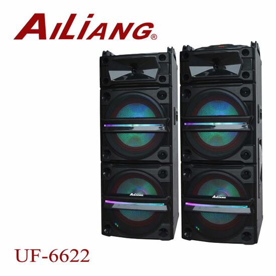 პროფესიონალური აკუსტიკური სისტემა (დინამიკი) დენზე AILIANG UF-6622 პულტით (FM,BLUETOOTH,USB,TF)iMart.ge