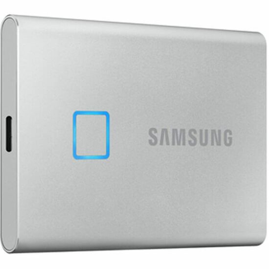 გარე მყარი დისკი SAMSUNG HDD EXTERNAL 2.5" PORTABLE SSD T7 TOUCH USB 3.2 1TB SILVERiMart.ge