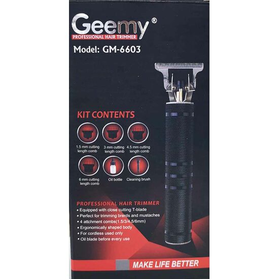 თმისა და წვერის პროფესიონალური სტაილერი საკრეჭი/კონტურული ტრიმერი GEEMY GM-6603iMart.ge