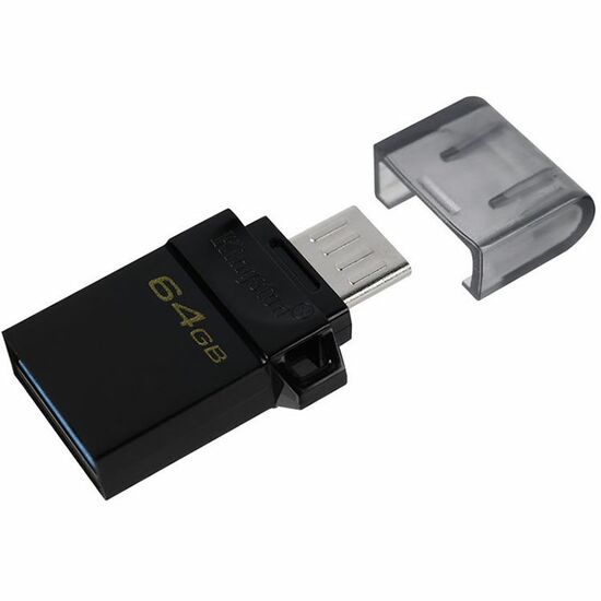 USB ფლეშ მეხსიერება KINGSTON 64GB USB 3.2 G2 MICROUSB DTMICRODUO OTGiMart.ge