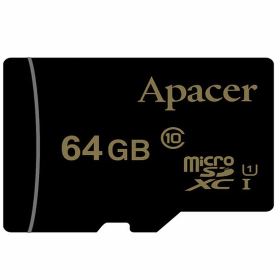 მეხსიერების ბარათი APACER 64GB MICROSDXC C10 UHS-I U3 + SDiMart.ge