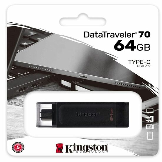 ფლეშ მეხსიერება KINGSTON 64GB USB-C 3.2 GEN 1 DT70iMart.ge
