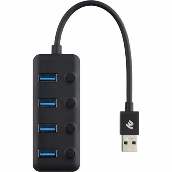 USB ჰაბი 2E ADEPTER USB-A TO 4*USB3.0 HUB WITH SWITCH , 0.25 MiMart.ge