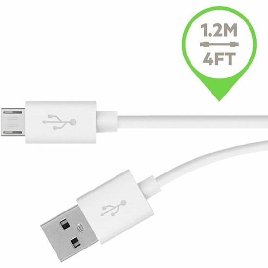 კაბელი BELKIN USB 2.0 MIXIT MICRO USB CHARGE/SYNC CABLE 1.2 M, WHITEiMart.ge