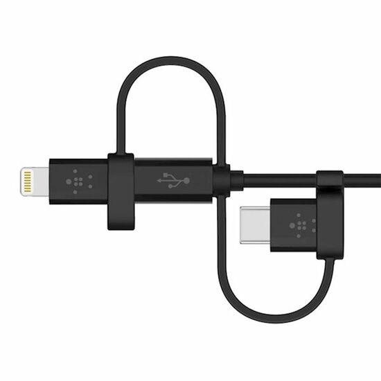 კაბელი BELKIN USB-A TO MICRO USB/LTG/USB-C,4,CHRG/SYNC CABLEiMart.ge