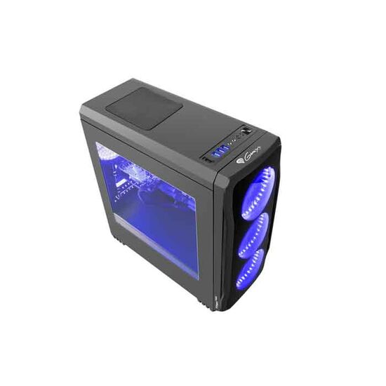 ქეისი GENESIS PC COMPONENTS/GAMING PC CASE TITAN 750 BLUE MIDITOWER ,USB 3.0 , 4 LED FANS INCLUDED, TEMPERED GLASS, TRANSPARENT FRONT PANELiMart.ge