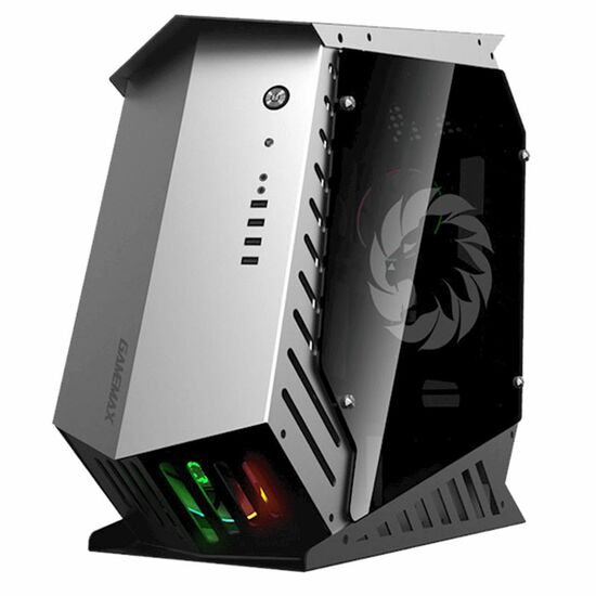 კომპიუტერის ქეისი GAMEMAX AUTOBOT, FullT,2*USB3.0,1*USB2.0,3*120 ARGB, TEMPERED GLASS  SIDE PANEL), WITHOUT PSU, BLACKiMart.ge