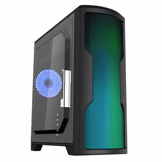 კომპიუტერის ქეისი GAMEMAX G562-RGB,MidT,1*USB3.0,2*USB2.0,1*120BLUE,ACRYLIC  (SIDE PANEL),WITHOUT PSU, BLACKiMart.ge