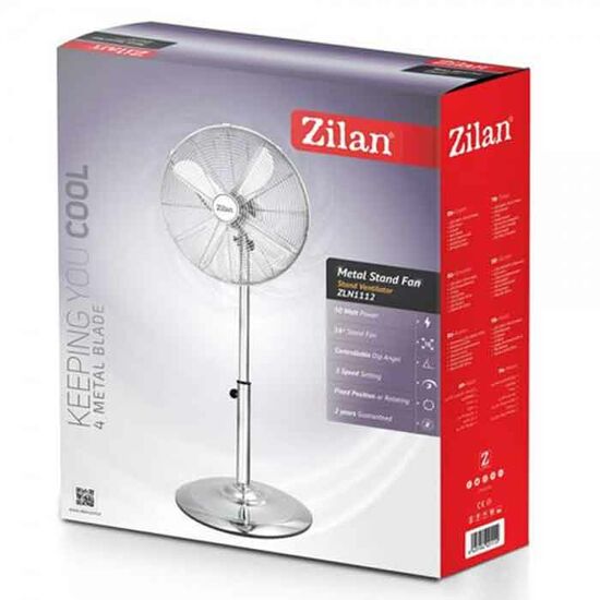 იატაკზე დასადგამი ვენტილატორი ZILAN ZLN1112 (50 W)iMart.ge