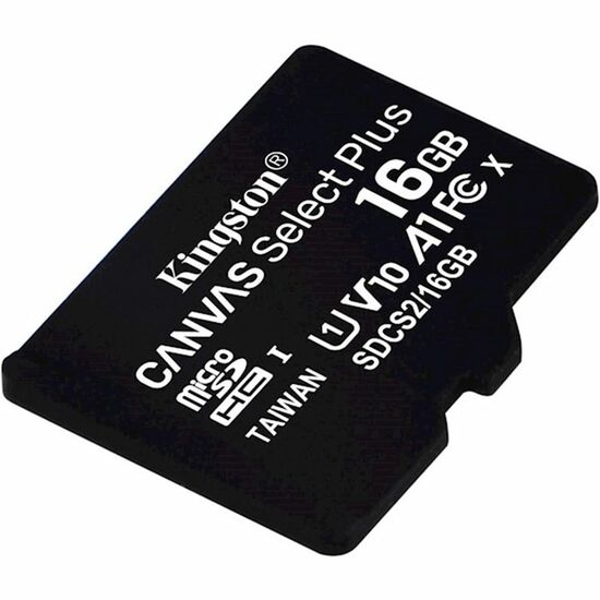 მეხსიერების ბარათი KINGSTON 16GB microSDHC C10 UHS-I R100MB/s CANVAS SELECT PLUSiMart.ge