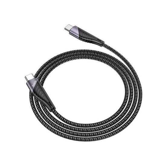 USB კაბელი HOCO ANDROID TYPE-C U95 FREEWAY PD CHARGING DATA CABLE 60W for TYPE-C TO TYPE-C BLACK (6931474741479)iMart.ge