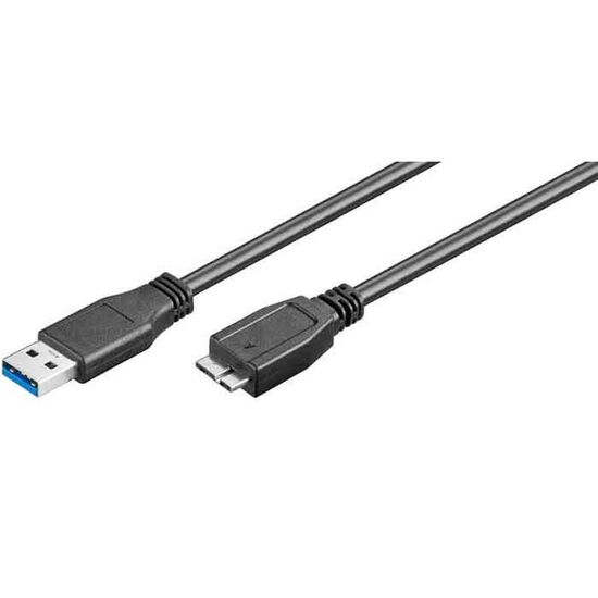 USB კაბელი LOGILINK  CU0026 USB 3.0 CABLE, AM TO MICRO BM, BLACK 1MiMart.ge