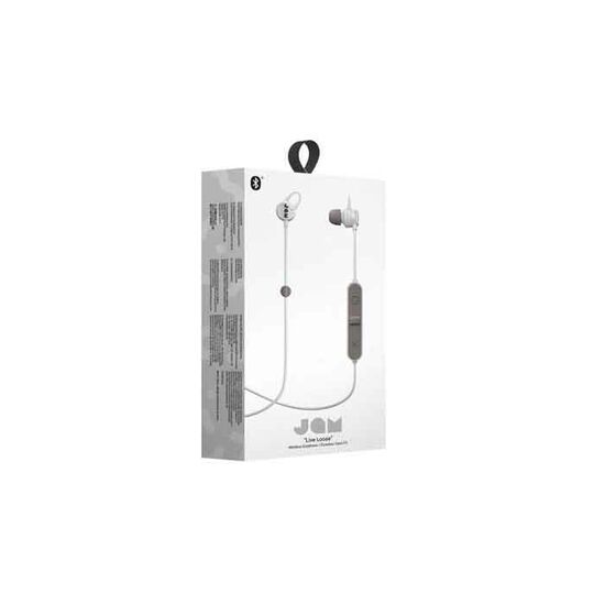 ყურსასმენი JAM WIRELESS HEADHONE/HOUSE OF MARLEY/LIVE LOOSE BLUETOOTH EARBUDS WITH MICROPHONE GREY (HX-EP202GY)iMart.ge