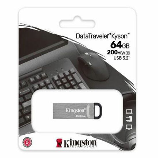 USB ფლეშ მეხსიერების ბარათი KINGSTON 64GB USB 3.2 GEN 1 DT KYSONiMart.ge