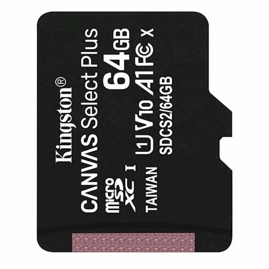 მეხსიერების ბარათი KINGSTON 64GB MICROSDXC C10 UHS-I R100MB/siMart.ge