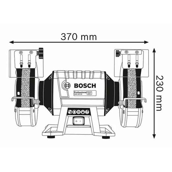 ელექტრო სალესი BOSCH  GBG 60-20-Benchgrinder (600 W)iMart.ge