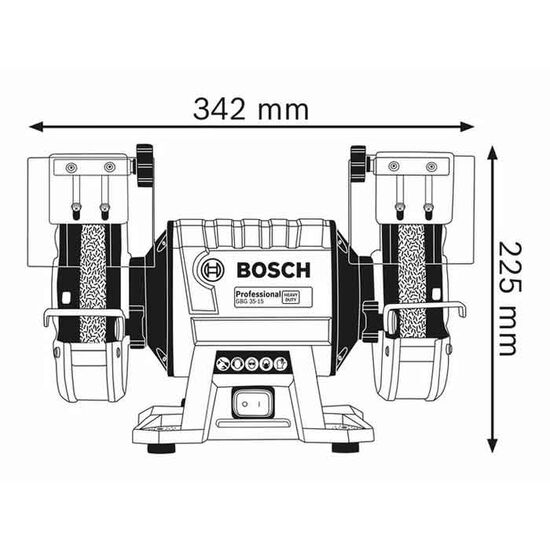 ელექტრო სალესი BOSCH GBG 35-15-Benchgrinder (350 W)iMart.ge