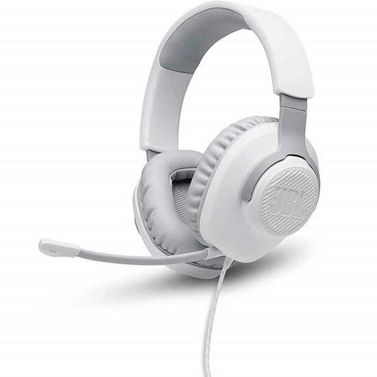 ყურსასმენი JBL QUANTUM 100  HEADPHONE WHITE (JBLQUANTUM100WHT)iMart.ge