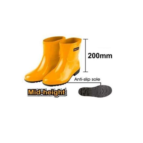 დაბალყელიანი რეზინის ფეხსაცმელი (ჩექმა) INGCO SSH102L.43 (43 ზომა)iMart.ge