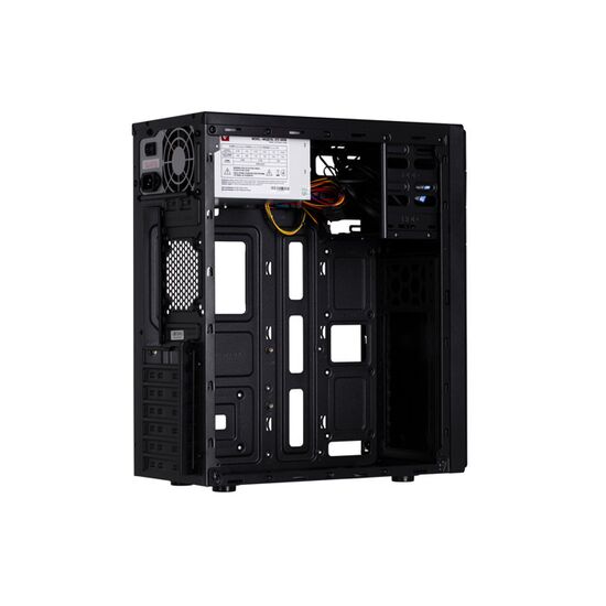 ქეისი 2E COMPUTER CASE ALFA (E183-400) MIDT, PSU 2E ATX400W, 2xUSB3.0,METAL PERFORATED (SIDE PANEL) BLACK (2E-E183-400)iMart.ge
