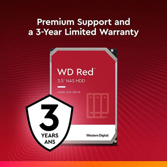 მყარი დისკი WD HARD DRIVE  3.5" SATA 3.0 6TB 5400 256MB RED NAS (WD60EFAX)iMart.ge