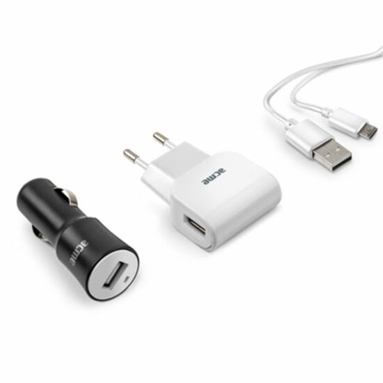 დამტენი Acme CH13 Smartphone and Tablet 3in1 charger kit USB type A, 5 ViMart.ge