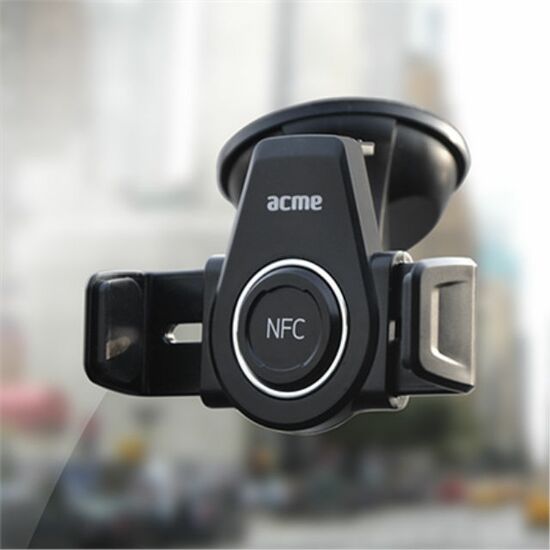 მობილურის  სამაგრი Acme MH05 NFC smartphone car holder Black, MH05 NFC smartphone car holder cm, 360 °, 15 g, Adjustable, 3.5 - 5.5 ", NFC smartphone car holderiMart.ge